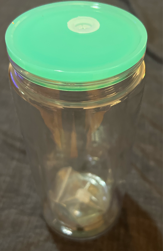 16oz Plastic W/Teal Lid